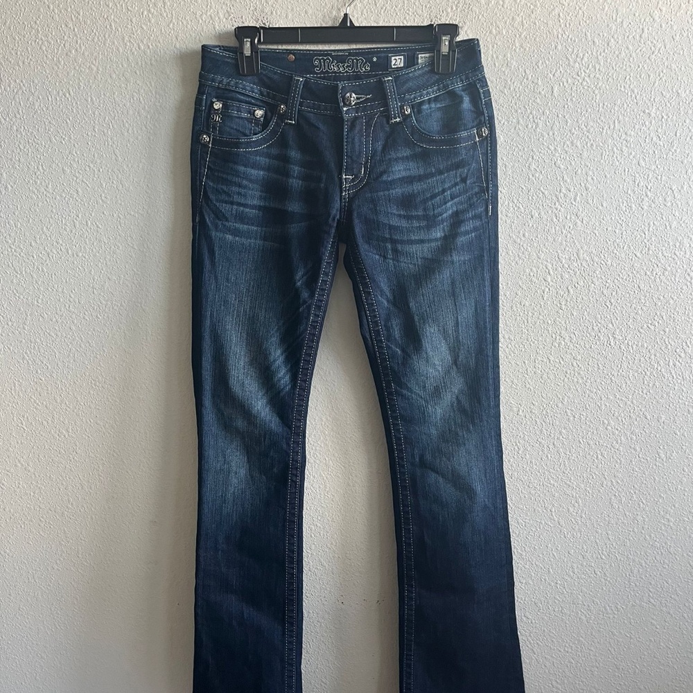 Miss Me Women's Embellish Pocket Flap Bootcut Jeans Size 27 Style JP5489B2 - Picture 2 of 13